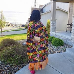 Vibrant African print One Size kaftan
